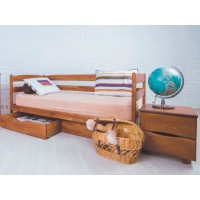 Ліжко Маріо з бука з ящиками