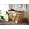 Дитяче ліжко "Bed-room-5" зі столом, комодом і сходами, тахо-білий