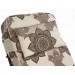 Шезлонг JANET тканина лонета Менді маррон коричневі квіти