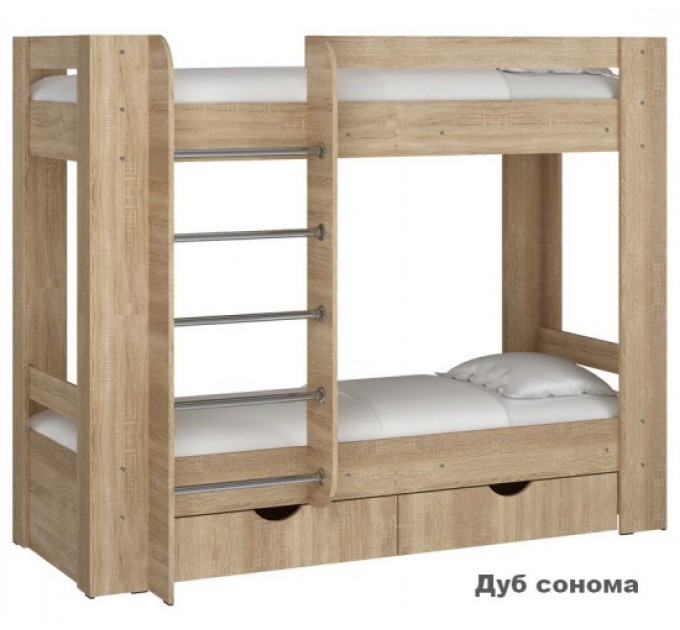 Двоярусне ліжко з ящиками Дует-3 з ящиками